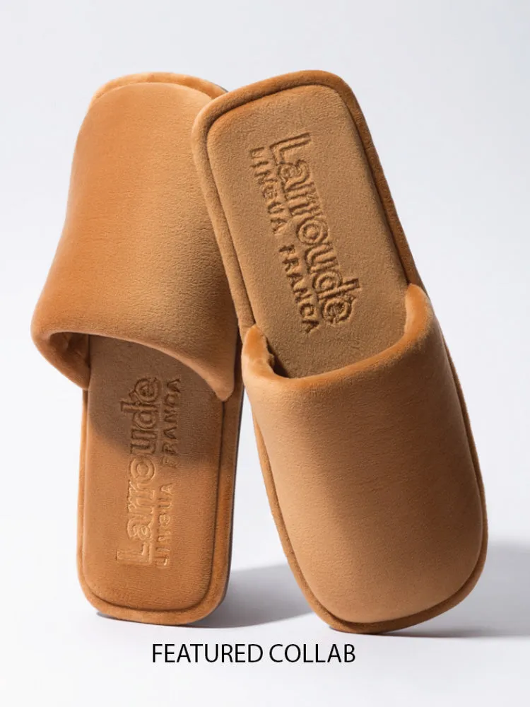 Larroudé x Lingua Franca Salted Caramel Customizable Sleeper sold by Lingua Franca NYC