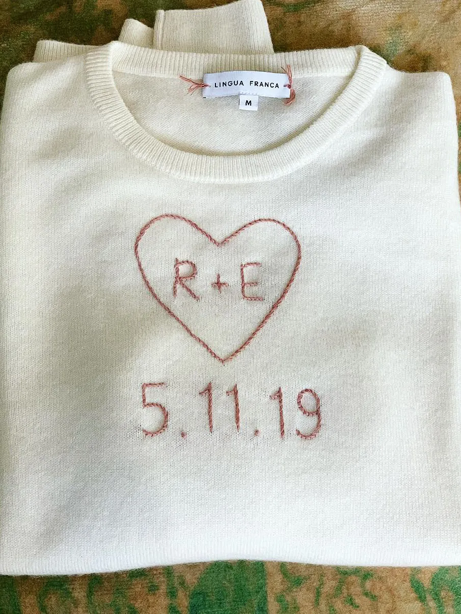 Love Date Sweater sold by Lingua Franca NYC product image thumbnail 2