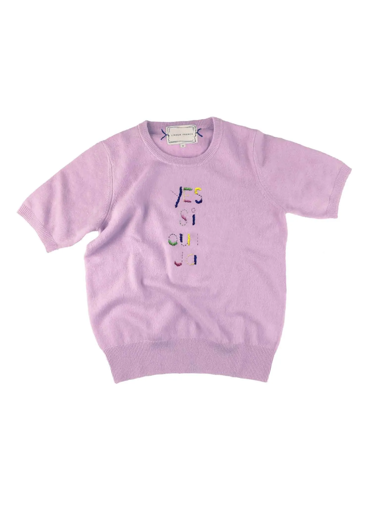 "yes, si, oui, ja" Short Sleeve sold by Lingua Franca NYC