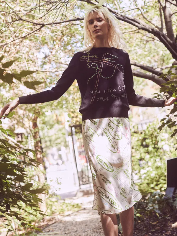 Go Your Own Way Crewneck sold by Lingua Franca NYC product image thumbnail 4