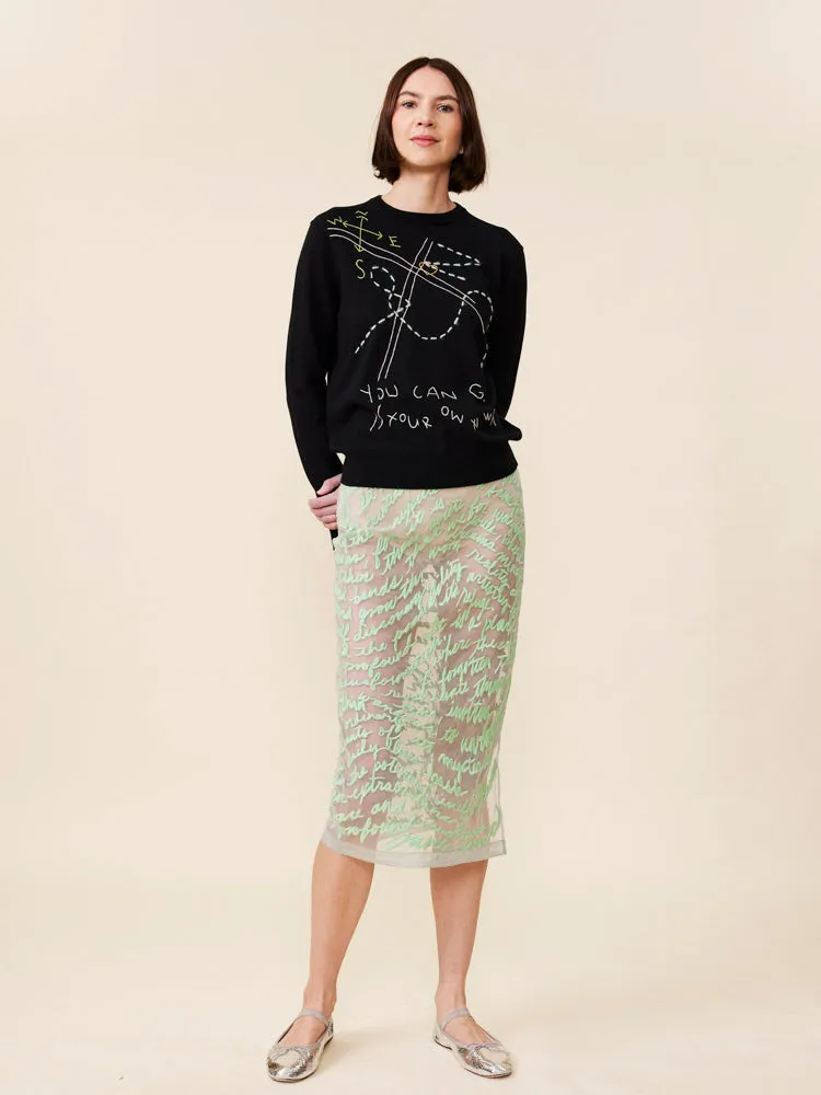 Go Your Own Way Crewneck sold by Lingua Franca NYC product image thumbnail 5