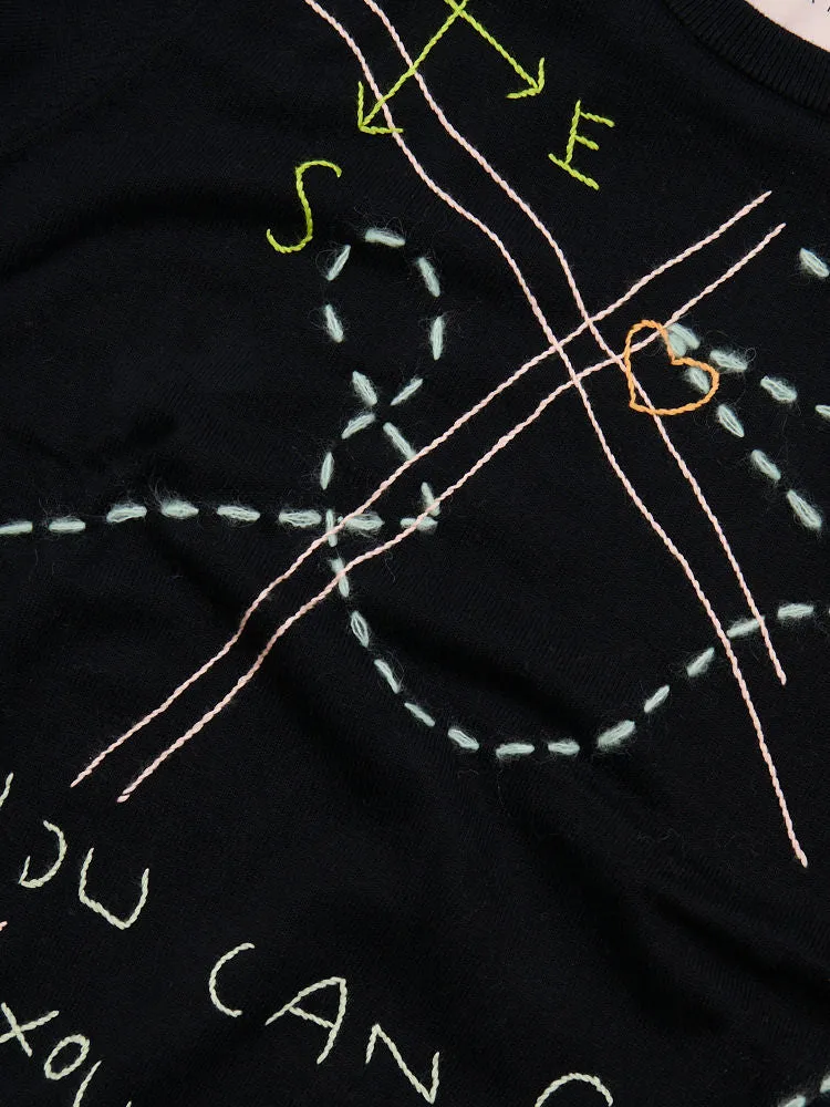 Go Your Own Way Crewneck sold by Lingua Franca NYC product image thumbnail 2