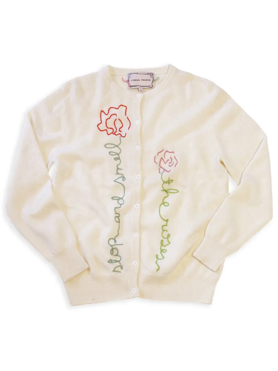 Stop and Smell the Roses Cardigan sold by Lingua Franca NYC product image thumbnail 2