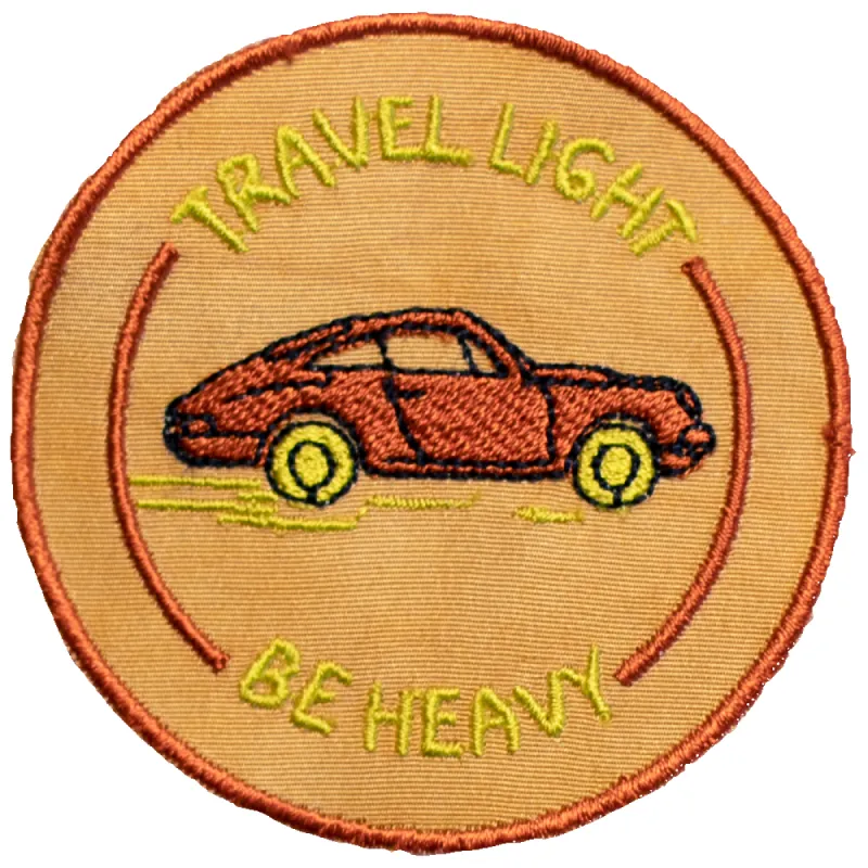 Travel Light Be Heavy Patch sold by Lingua Franca NYC