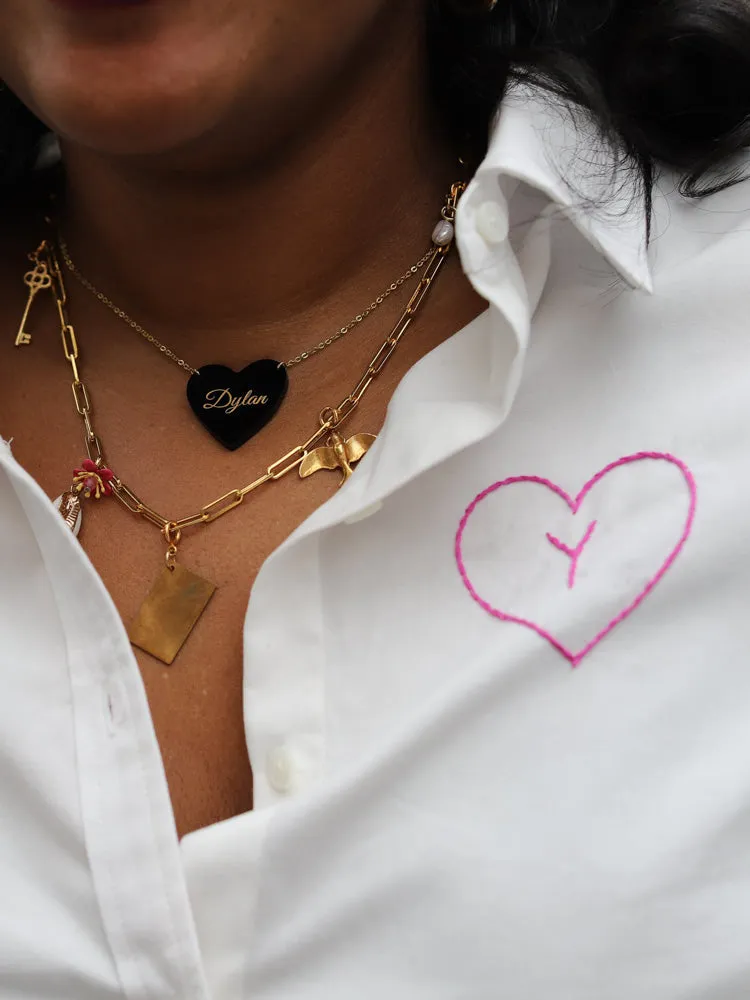 Mama Love Button Down Shirt sold by Lingua Franca NYC product image thumbnail 2