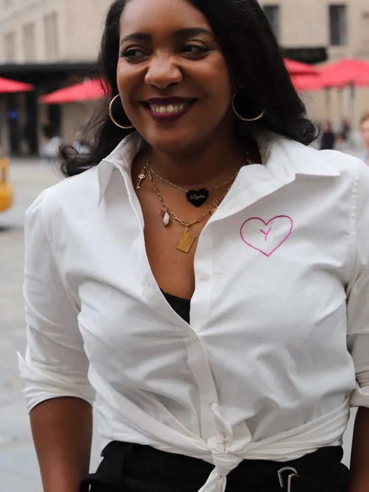 Mama Love Button Down Shirt sold by Lingua Franca NYC product image thumbnail 3