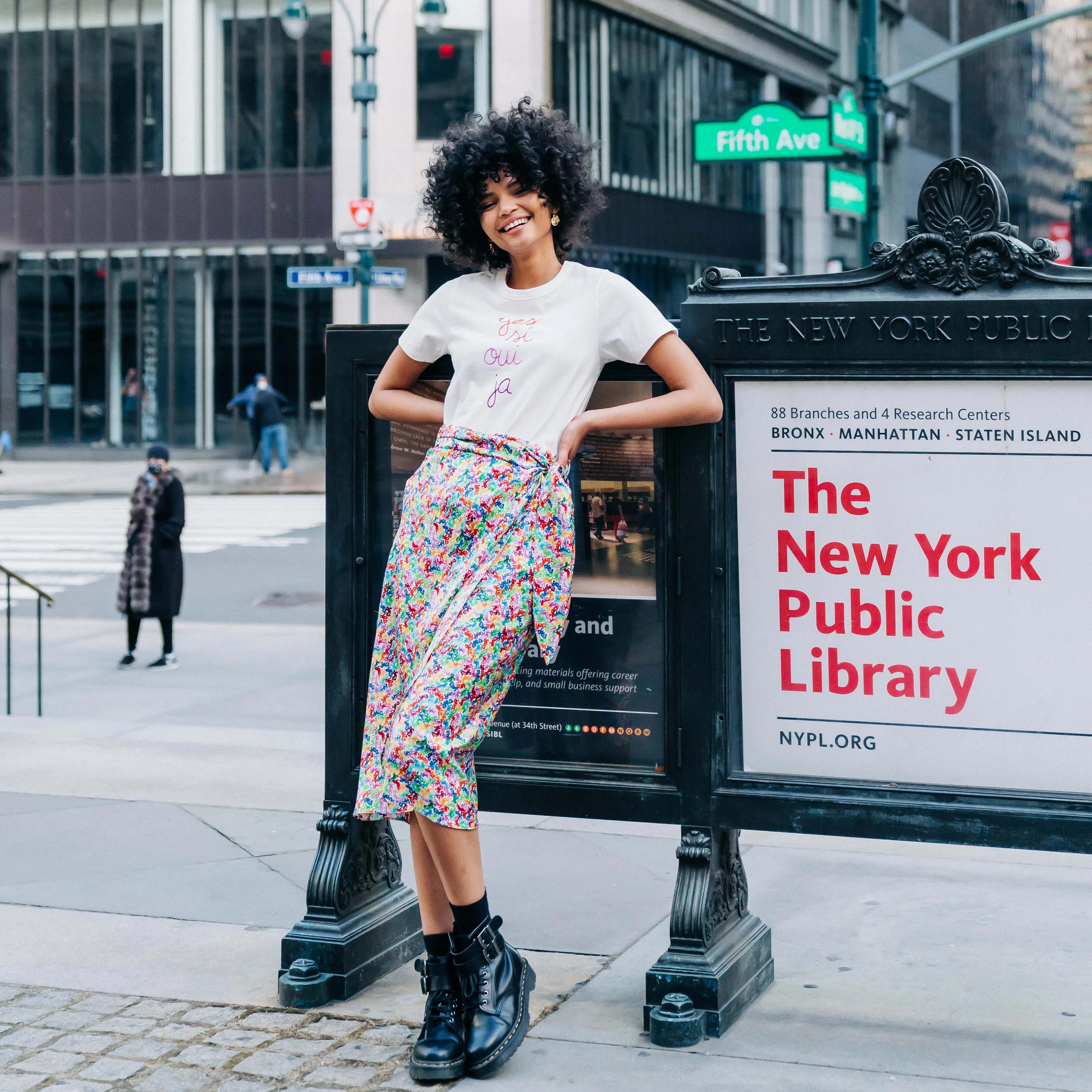 "yes, si, oui, ja" T-Shirt sold by Lingua Franca NYC product image thumbnail 2