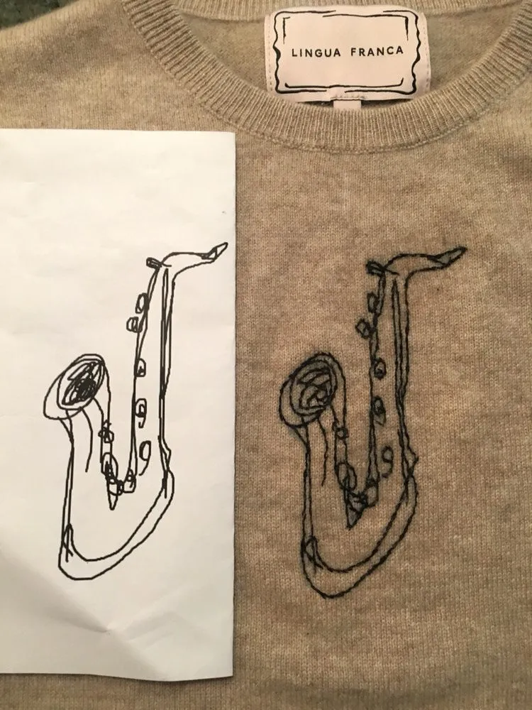 Bespoke Womens Crewneck sold by Lingua Franca NYC product image thumbnail 4