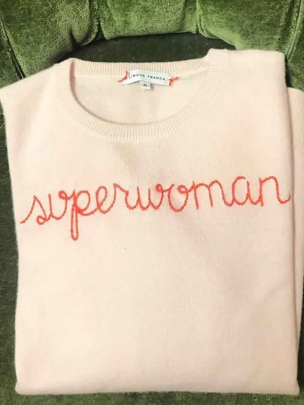 "superwoman" Crewneck sold by Lingua Franca NYC
