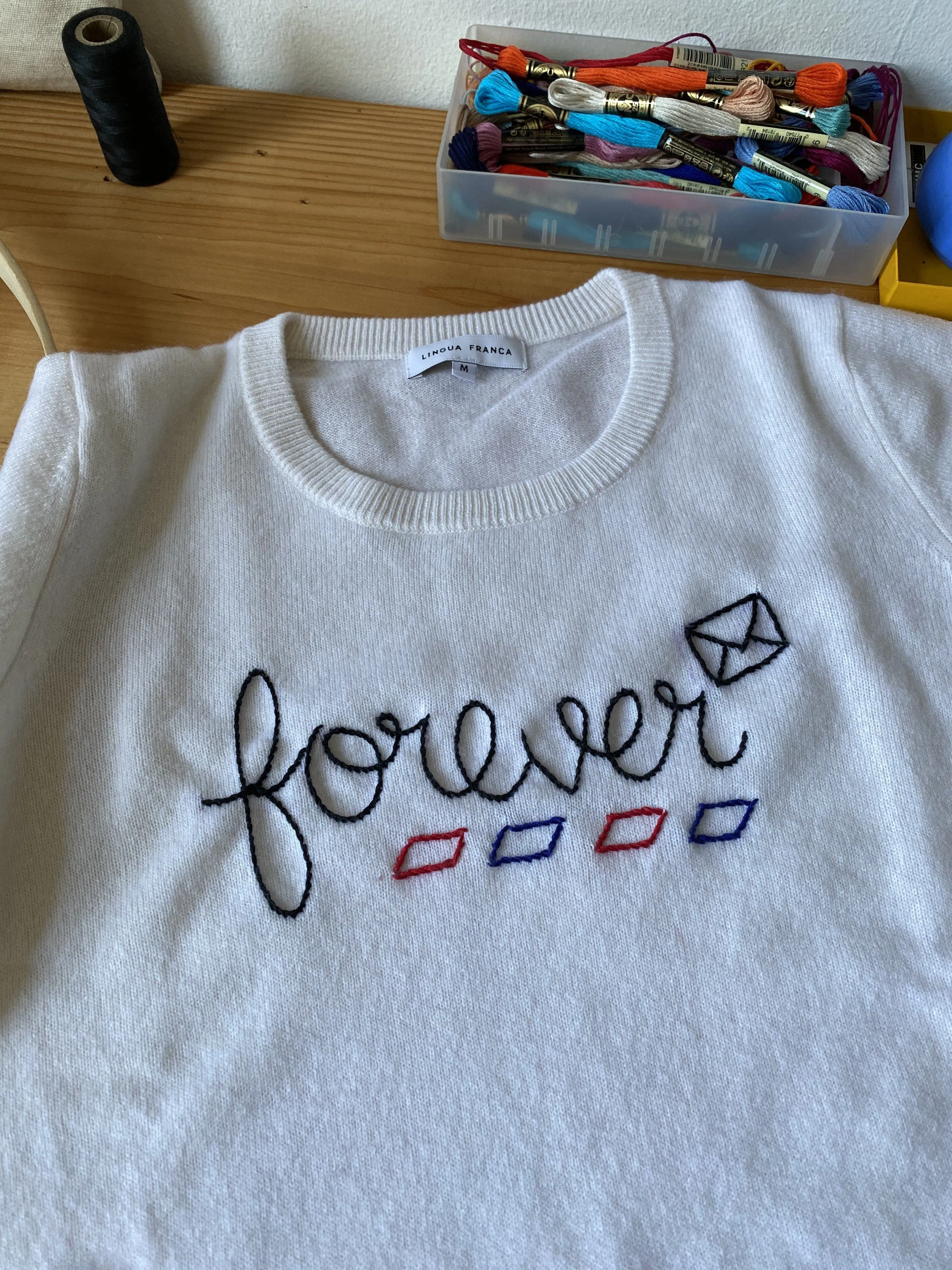 USPS Forever Long Sleeve sold by Lingua Franca NYC product image thumbnail 3