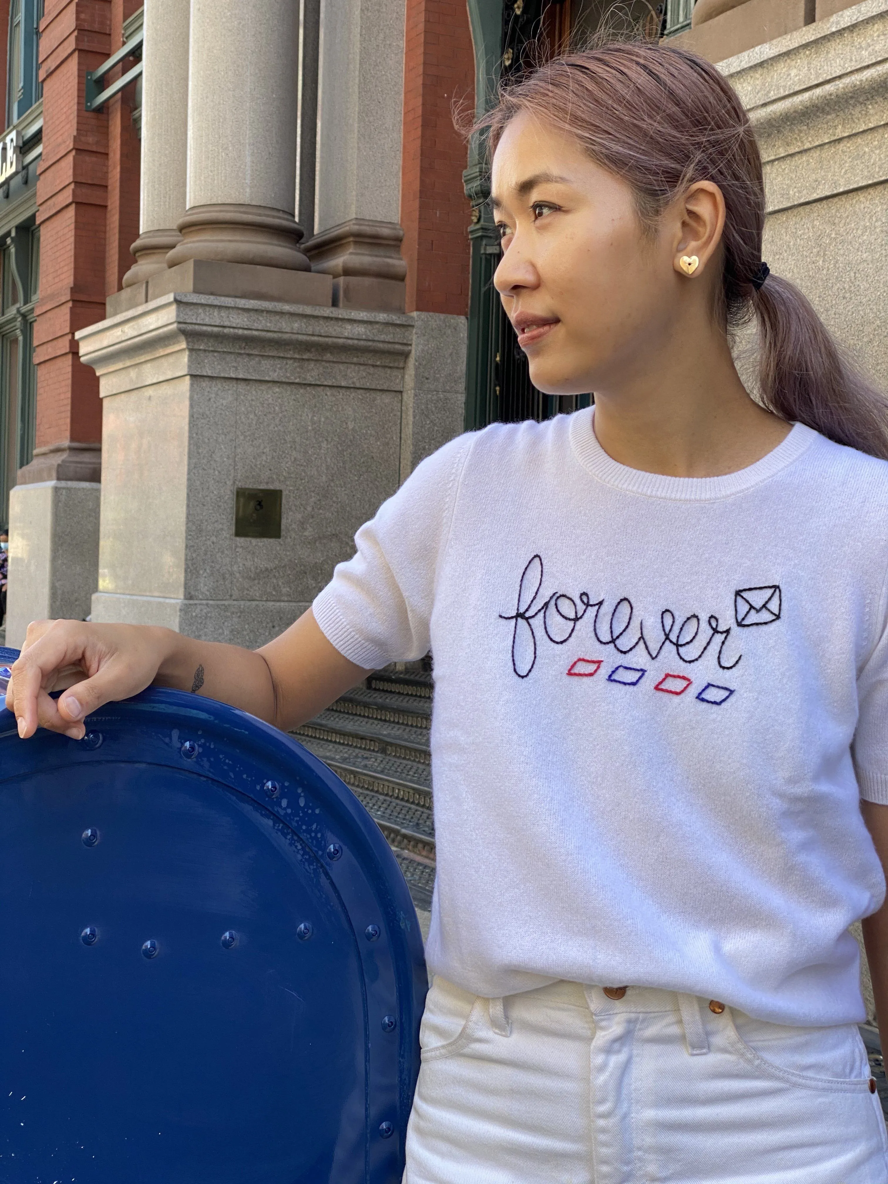 USPS Forever Long Sleeve sold by Lingua Franca NYC