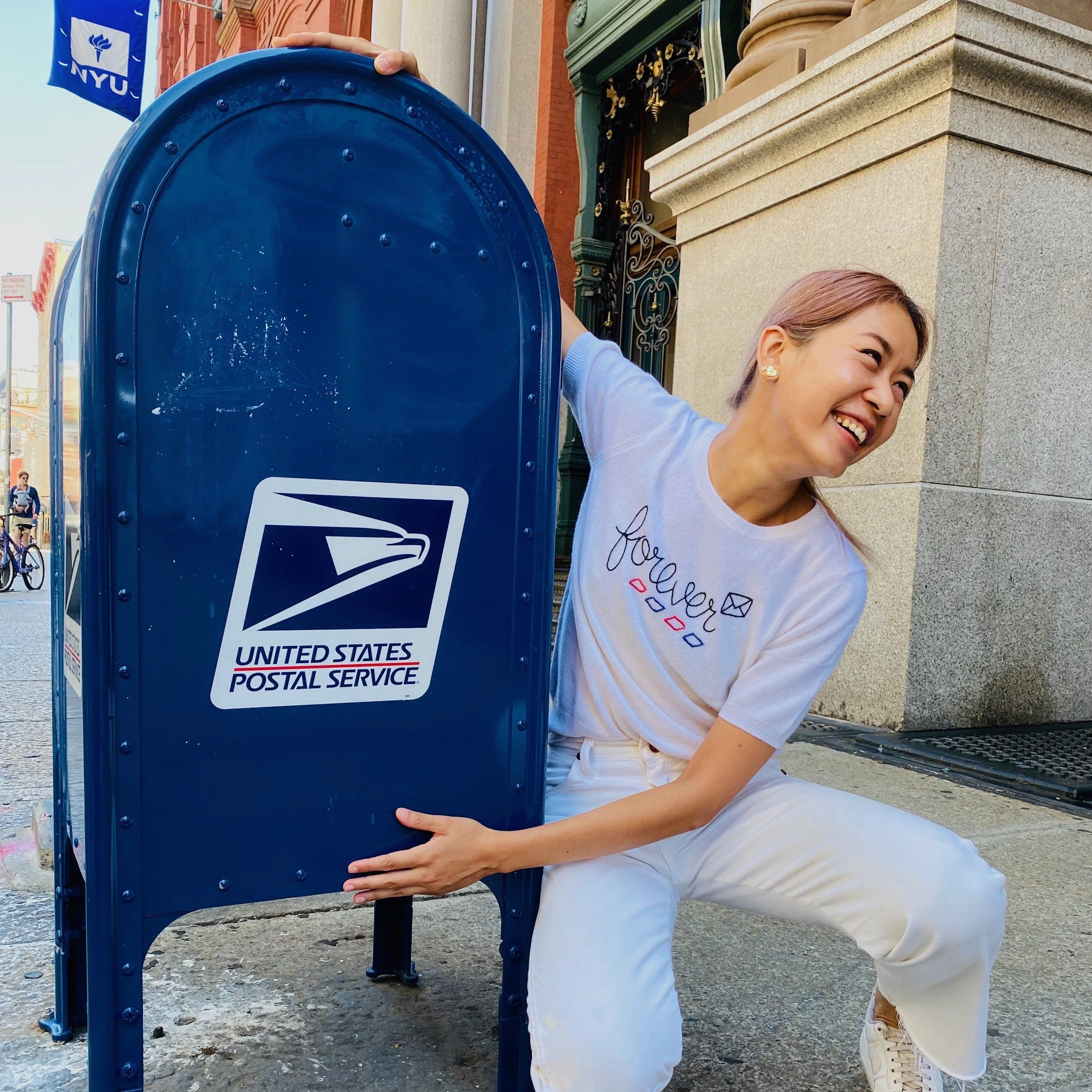 USPS Forever Long Sleeve sold by Lingua Franca NYC product image thumbnail 2