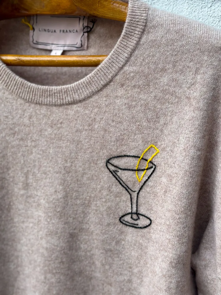 Martini Crewneck sold by Lingua Franca NYC product image thumbnail 3
