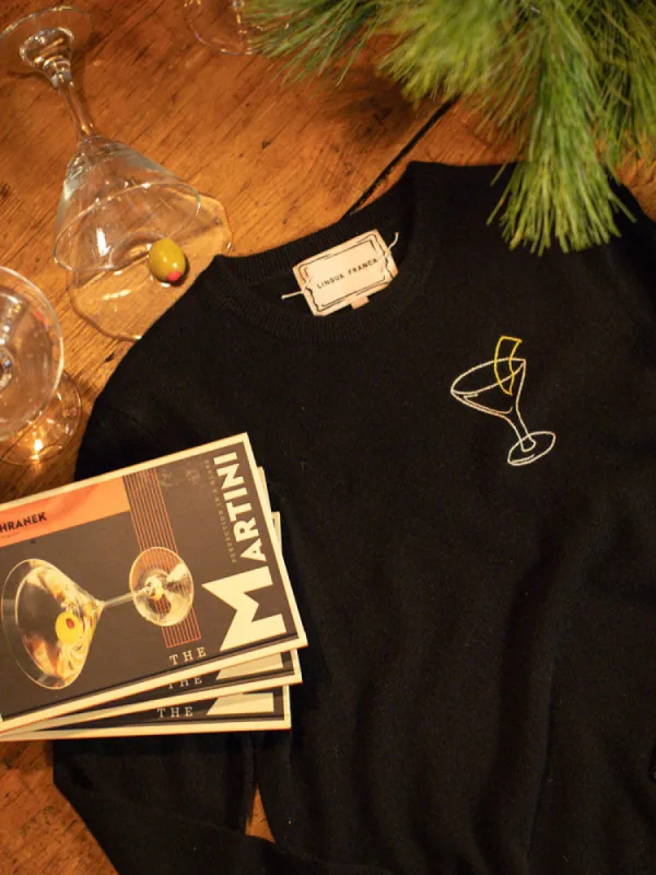 Martini Crewneck sold by Lingua Franca NYC