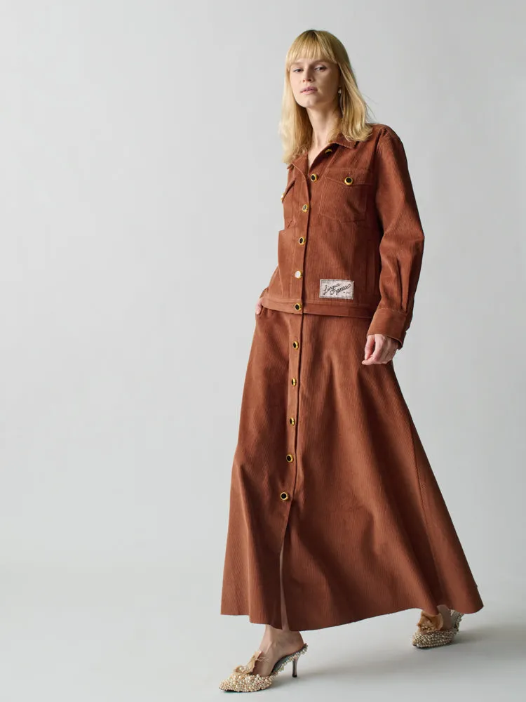 Radziwill Corduroy Skirt sold by Lingua Franca NYC product image thumbnail 2
