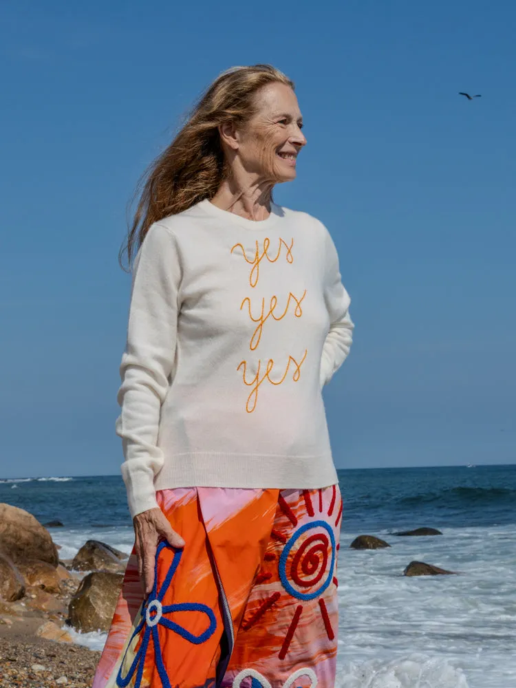 Yes Yes Yes Crewneck sold by Lingua Franca NYC product image thumbnail 2