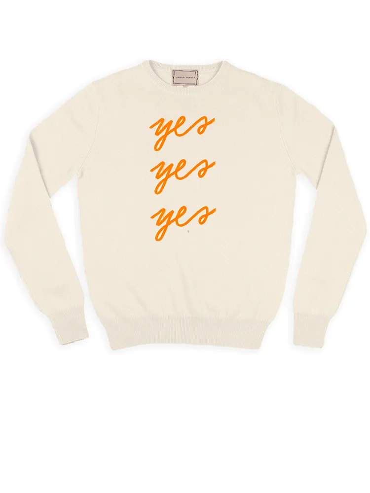 Yes Yes Yes Crewneck sold by Lingua Franca NYC product image thumbnail 3