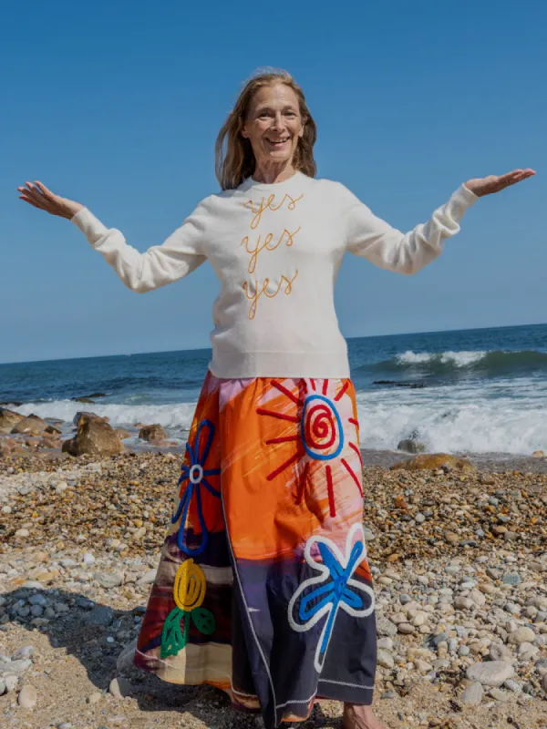 Yes Yes Yes Crewneck sold by Lingua Franca NYC