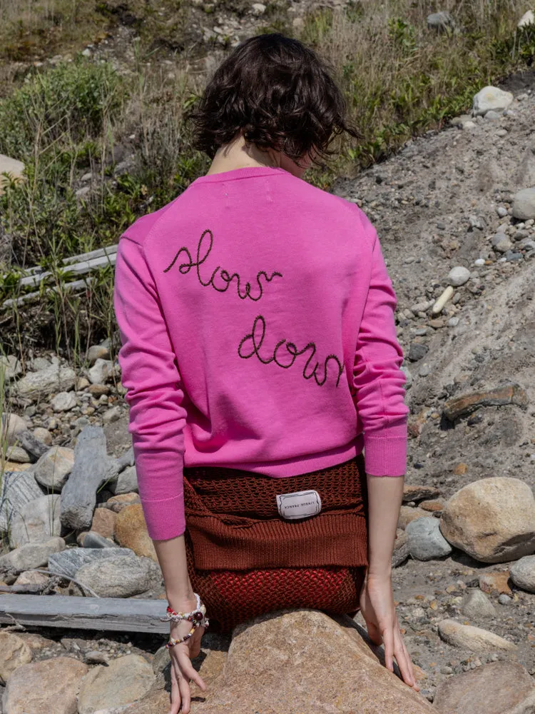 Hurry Up/Slow Down Crewneck sold by Lingua Franca NYC product image thumbnail 2