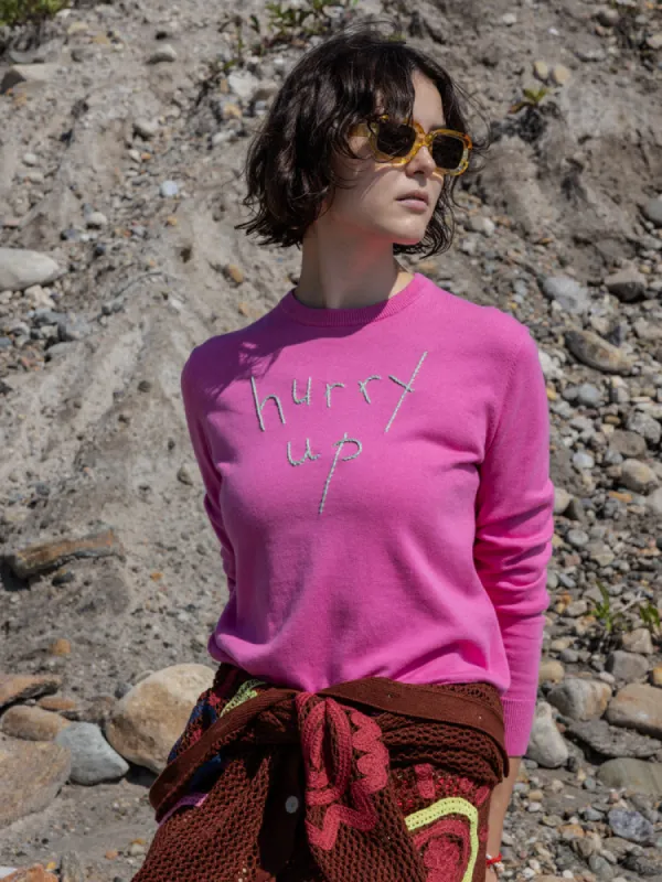 Hurry Up/Slow Down Crewneck made by Lingua Franca NYC