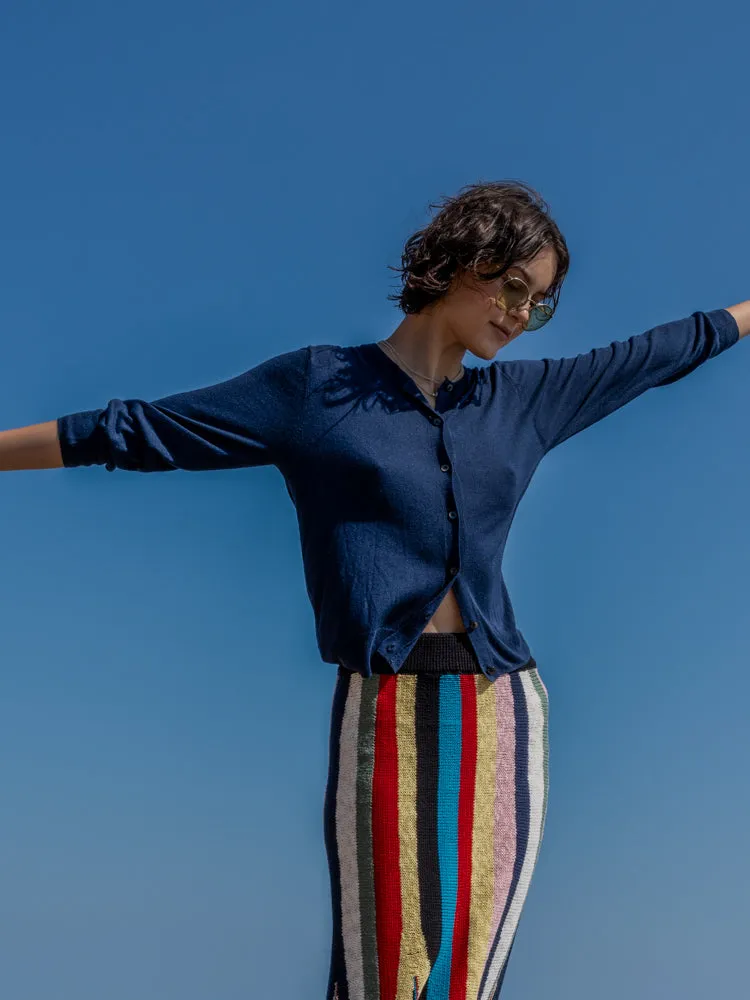 Silk Blend Cardigan sold by Lingua Franca NYC