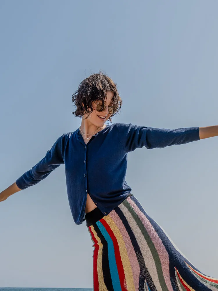 Silk Blend Cardigan sold by Lingua Franca NYC product image thumbnail 3