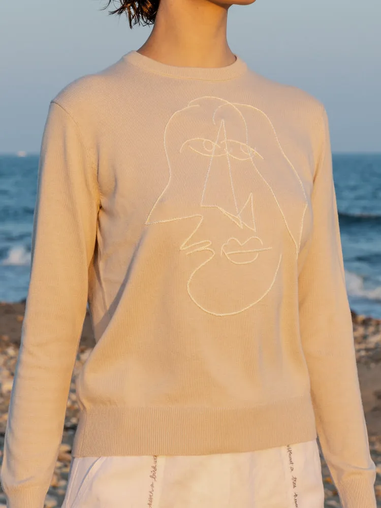 Lax Face Crewneck sold by Lingua Franca NYC product image thumbnail 2