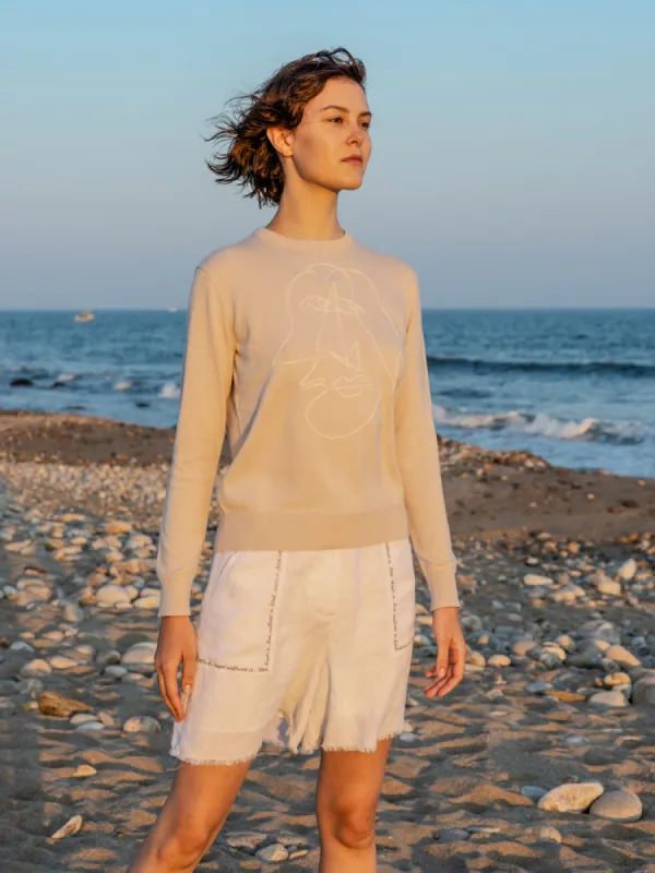 Lax Face Crewneck made by Lingua Franca NYC