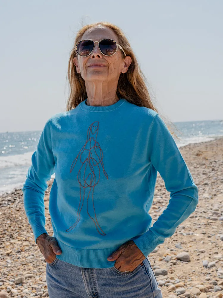 Lax Woman Crewneck sold by Lingua Franca NYC product image thumbnail 3