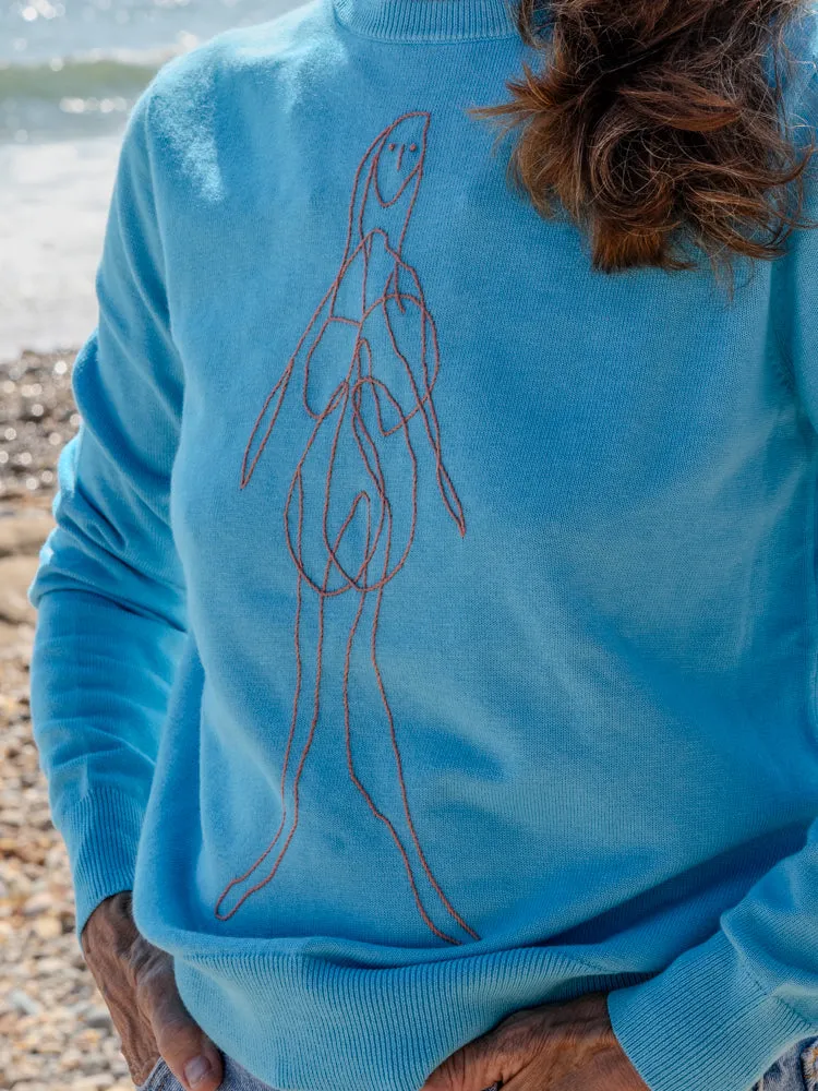 Lax Woman Crewneck sold by Lingua Franca NYC product image thumbnail 2