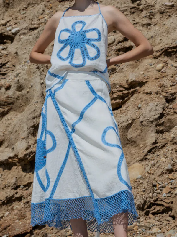 Kampos Wrap Skirt sold by Lingua Franca NYC