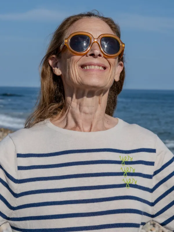 yes/no Boatneck sold by Lingua Franca NYC