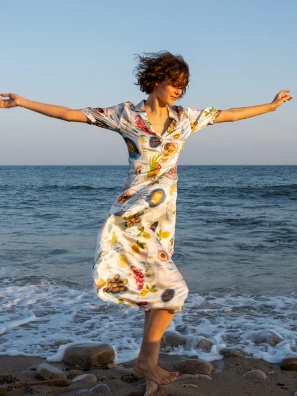 Lampi Button Down Dress sold by Lingua Franca NYC