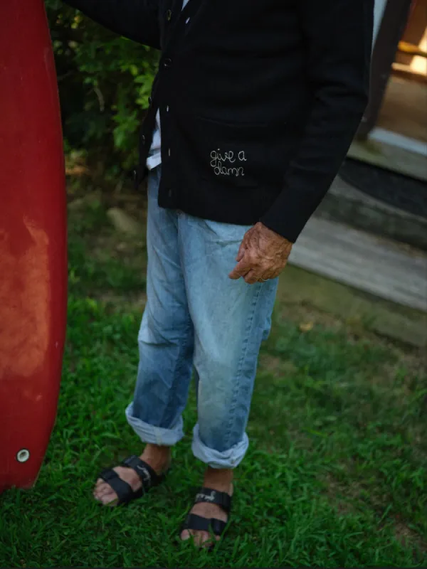 "give a damn" Oversized Cardigan sold by Lingua Franca NYC