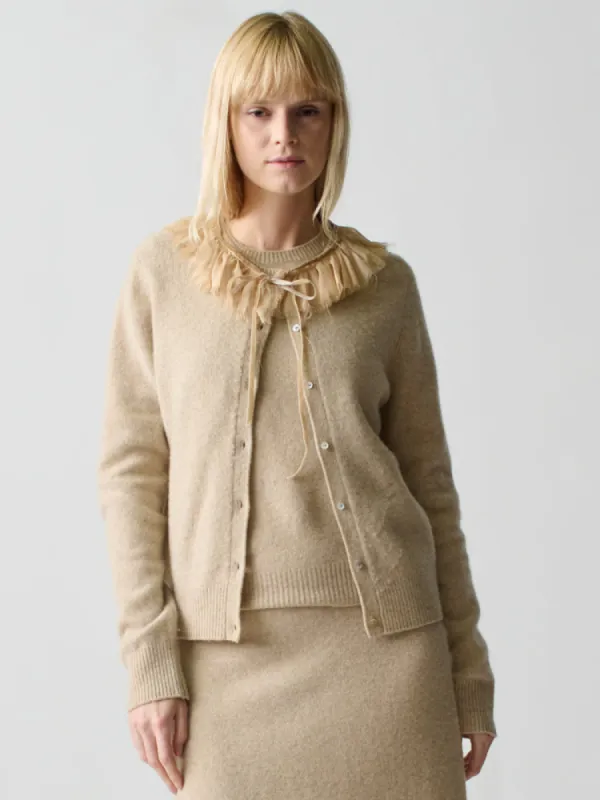 Brushed Wool Cardigan sold by Lingua Franca NYC
