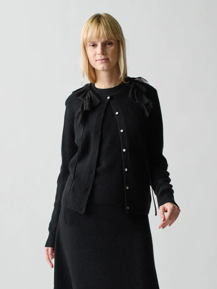 Brushed Wool Cardigan sold by Lingua Franca NYC product image thumbnail 2