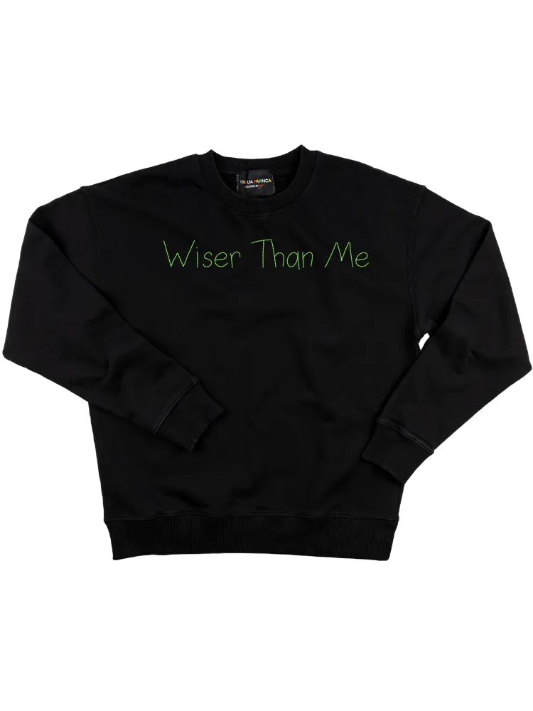 "wiser than me" Women's Sweatshirt sold by Lingua Franca NYC product image thumbnail 5