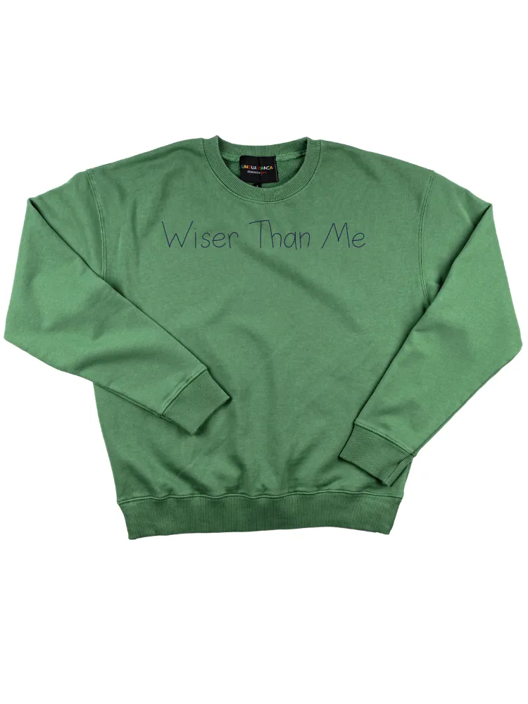 "wiser than me" Women's Sweatshirt sold by Lingua Franca NYC product image thumbnail 4