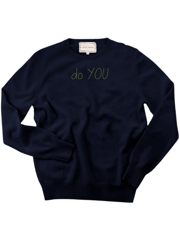 "do YOU" Men's Crewneck made by Lingua Franca NYC