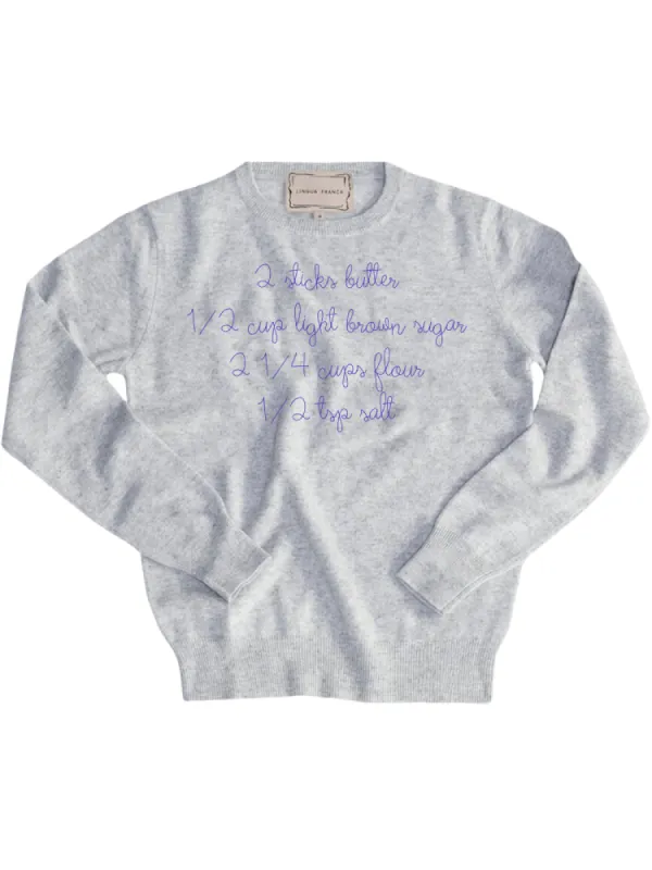 "recipe" Men's Crewneck sold by Lingua Franca NYC