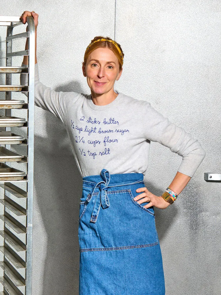 "recipe" Women's Crewneck sold by Lingua Franca NYC product image thumbnail 2