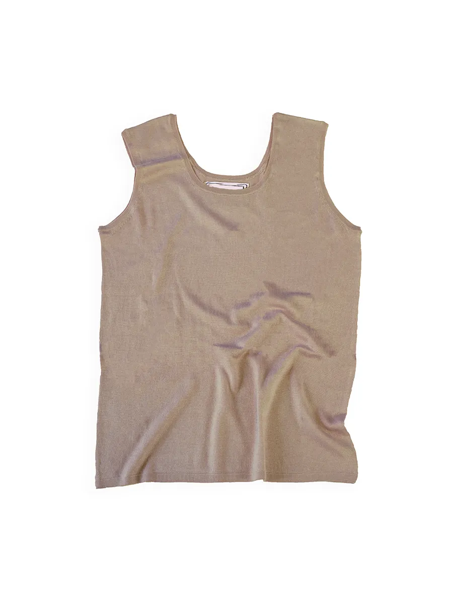 Silk Cashmere Tank sold by Lingua Franca NYC product image thumbnail 5