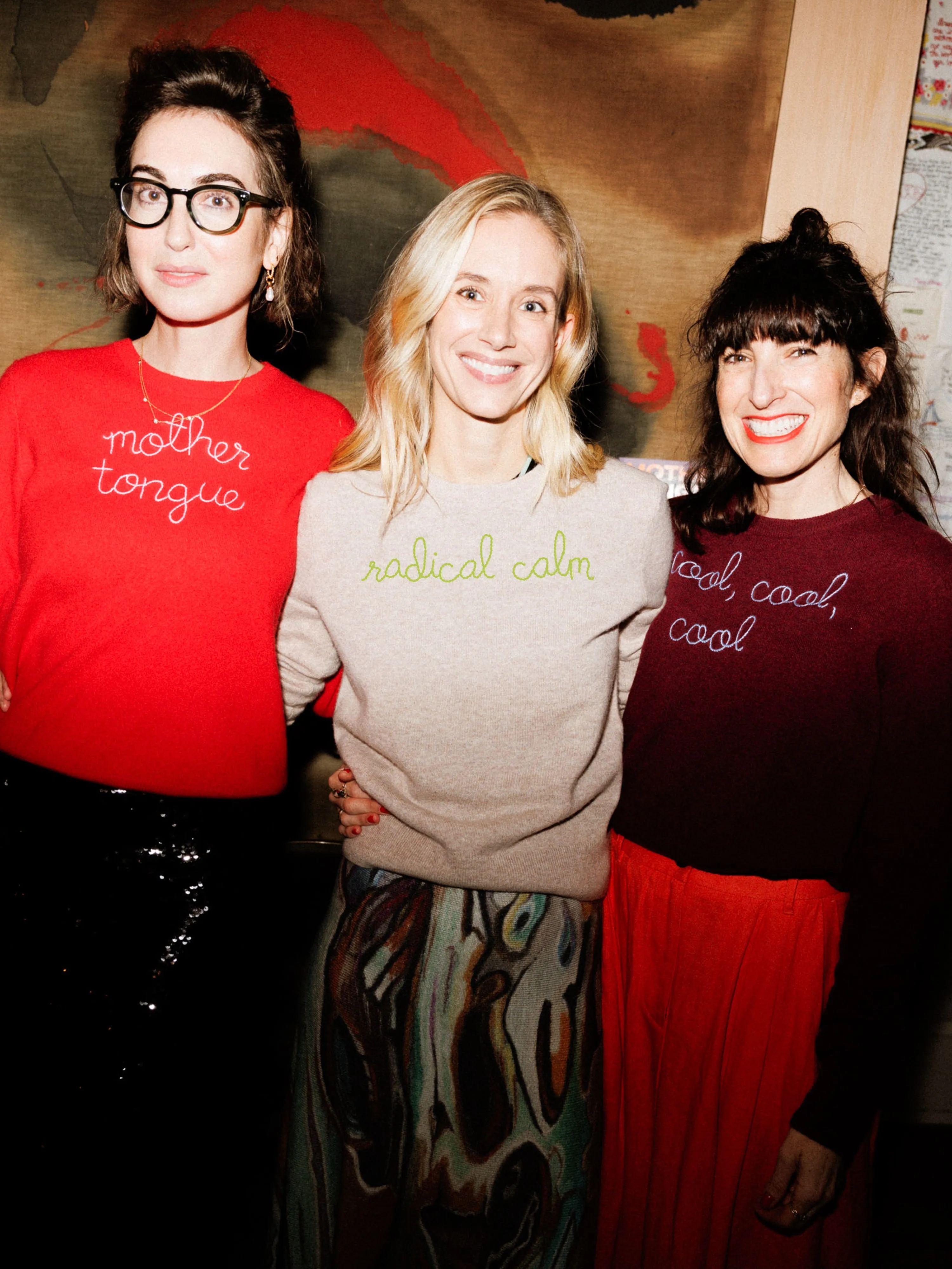 "radical calm" Women's Crewneck sold by Lingua Franca NYC