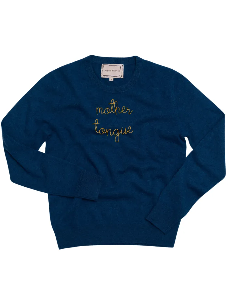 "mother tongue" Women's Crewneck sold by Lingua Franca NYC product image thumbnail 4