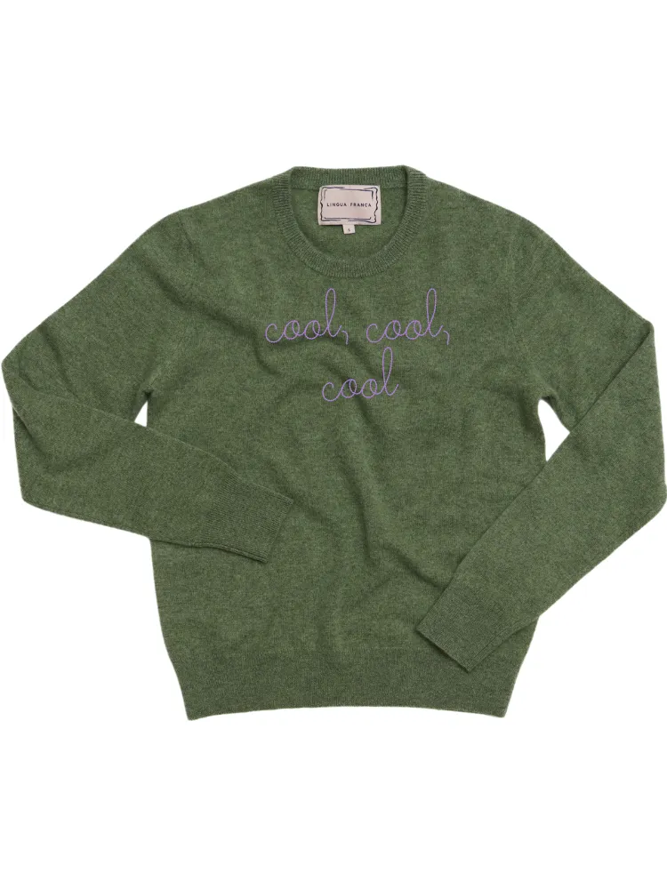 "cool, cool, cool" Women's Crewneck sold by Lingua Franca NYC product image thumbnail 5