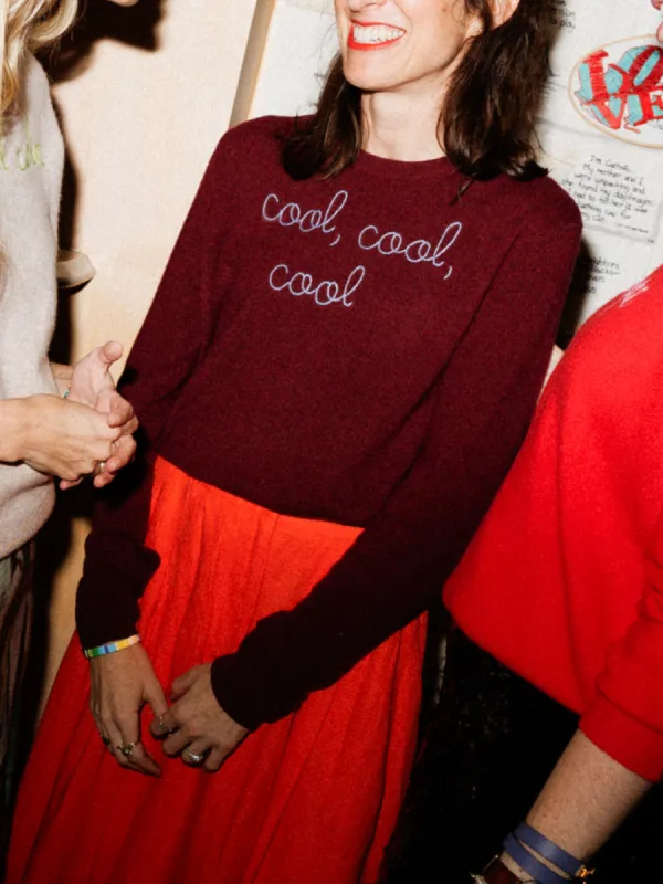 "cool, cool, cool" Women's Crewneck sold by Lingua Franca NYC