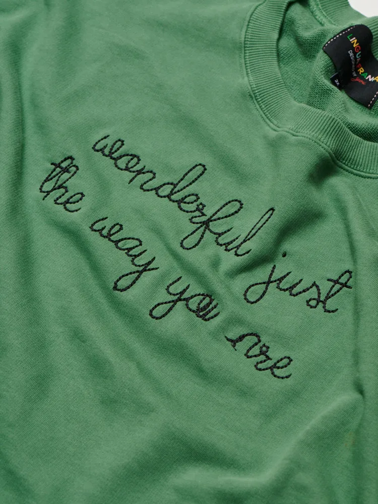 "wonderful just the way you are" Men's Sweatshirt sold by Lingua Franca NYC product image thumbnail 2