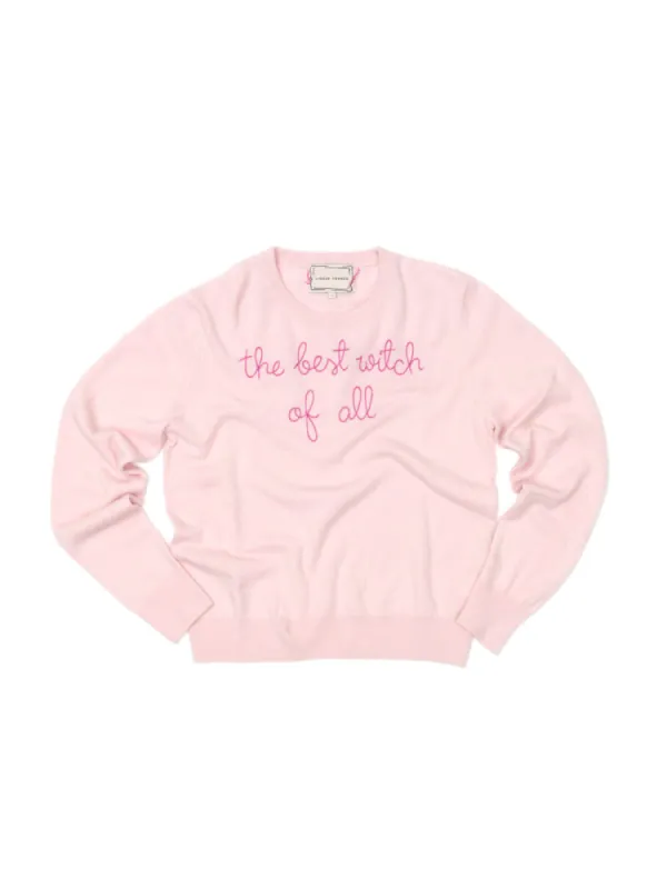 "the best witch of all" Women's Crewneck made by Lingua Franca NYC