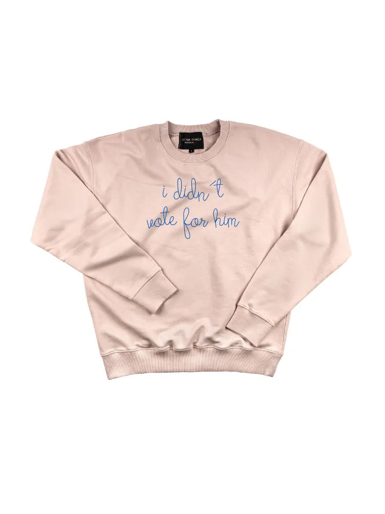 "i didn't vote for him" Women's Sweatshirt sold by Lingua Franca NYC product image thumbnail 3