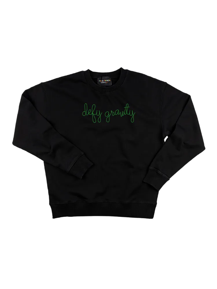 "defy gravity" Men's Sweatshirt sold by Lingua Franca NYC product image thumbnail 2